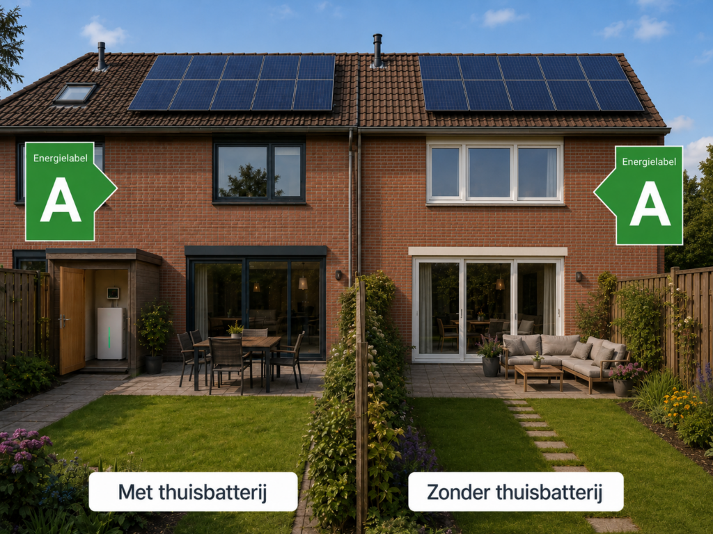 Impact thuisbatterij op energielabel